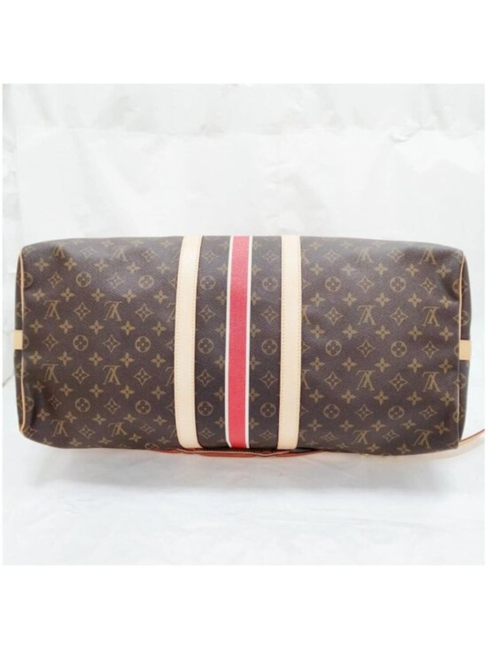 Authentic Louis Vuitton Keepall Bandouliere 55 Monogram Travel Duffle Bag Custom - Picture 4 of 16